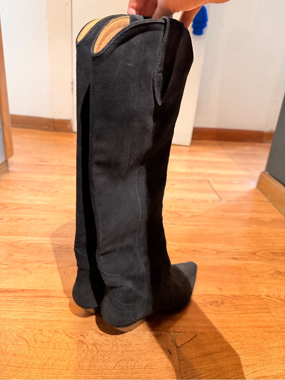 Isabel Marant Denvee Pointed Toe Knee Length Boots - Picture 5 of 8